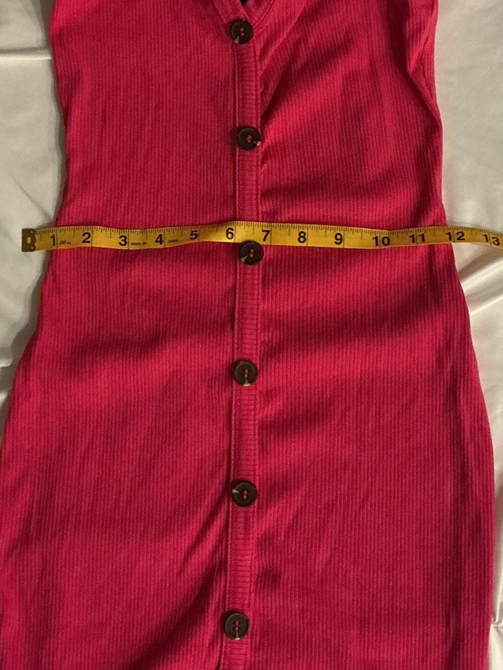 Maverick the Collection Hot Pink Ribbed Dress - Picture 2 of 5